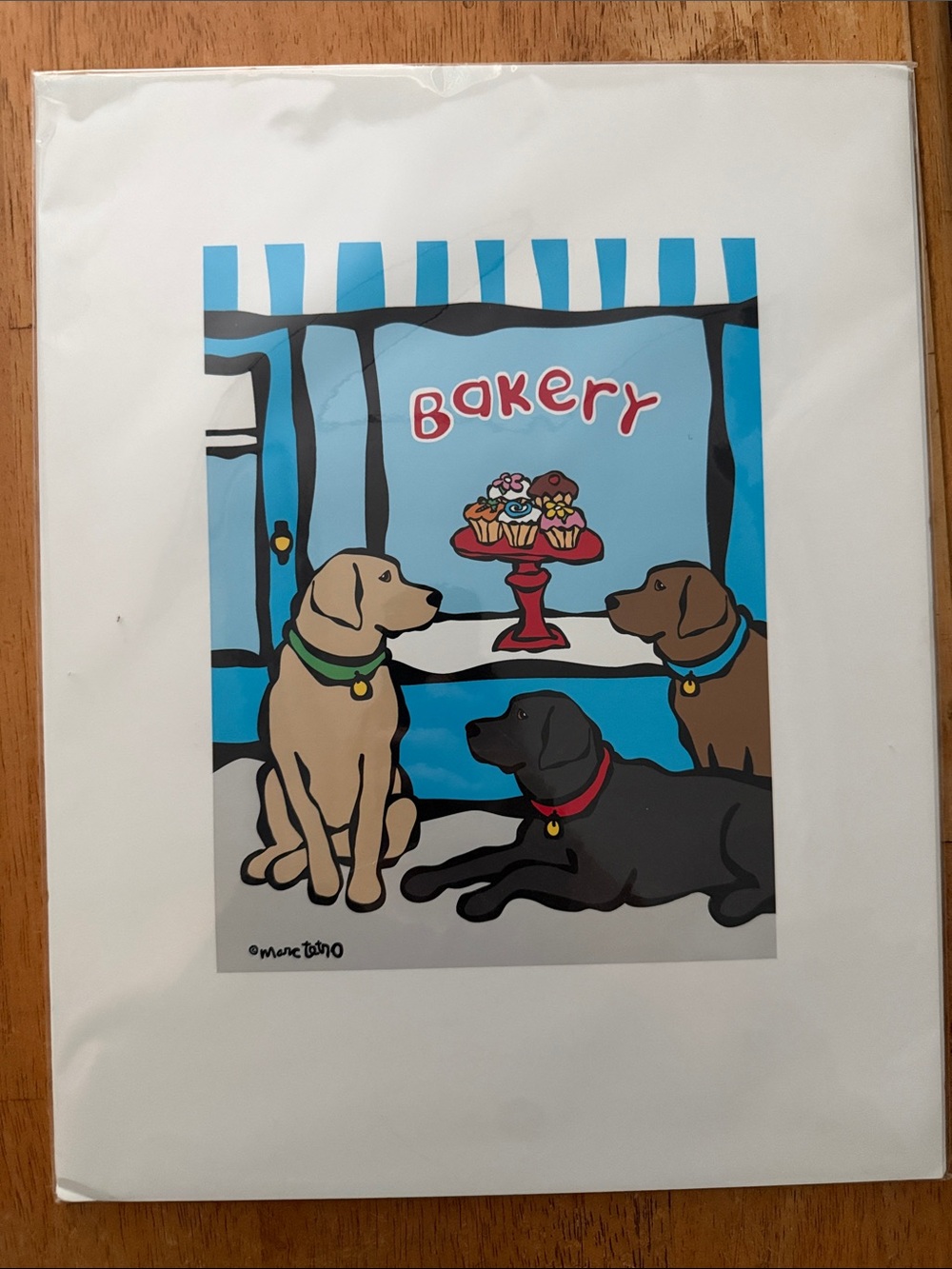 Marc Tetro Bakery Dogs Wall Art Print - 11 X 14